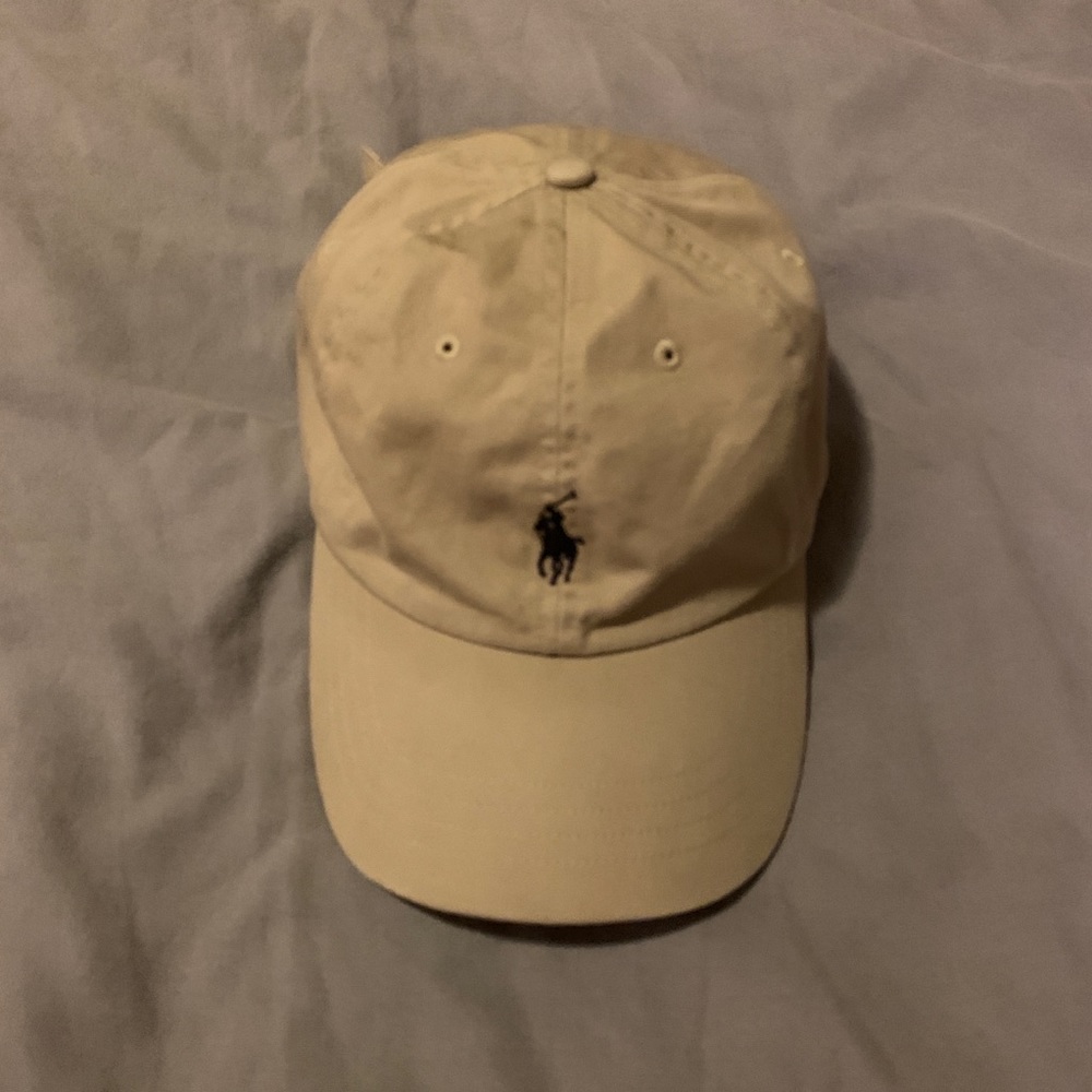 Beige Polo Dad Hat